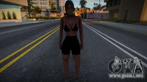 Chica con sujetador negro y bicicletas para GTA San Andreas