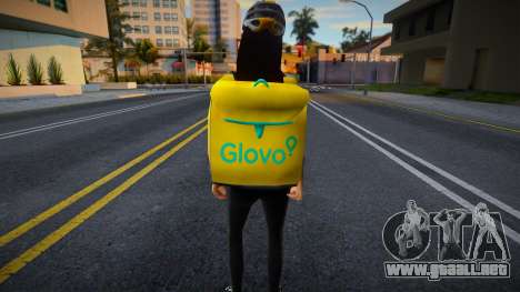 Repartidora Glovo para GTA San Andreas
