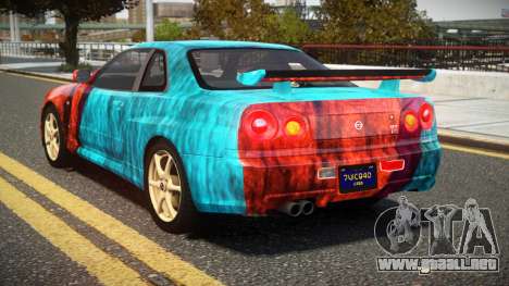 Nissan Skyline R34 UnE V-Spec S2 para GTA 4