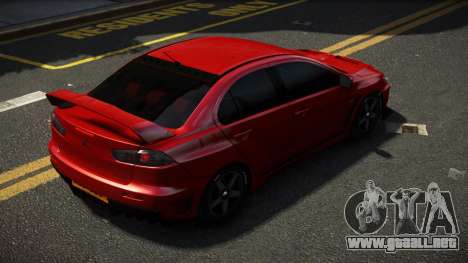 Mitsubishi Lancer Evo X FQ para GTA 4