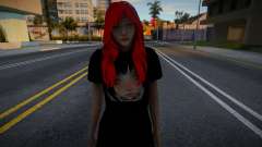 Red Hair Girl para GTA San Andreas