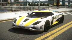 Koenigsegg Agera SC Police para GTA 4