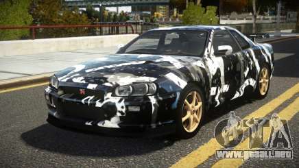 Nissan Skyline R34 UnE V-Spec S13 para GTA 4