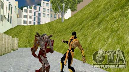 Kratos v1 Mortal Kombat 9 (God of War) para GTA San Andreas