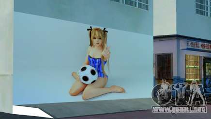 Marie Rose Football Mural para GTA Vice City