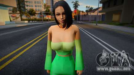 Girl Green Costume para GTA San Andreas