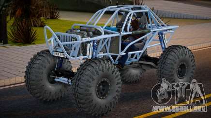 Bagged Customs Jeep Rock Crawler Polish Number para GTA San Andreas