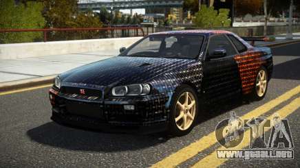 Nissan Skyline R34 UnE V-Spec S7 para GTA 4