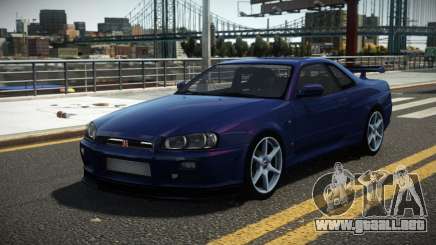 Nissan Skyline R34 GT-R M-Sport V1.1 para GTA 4