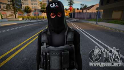 Un miembro del cártel con pasamontañas para GTA San Andreas