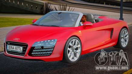 Audi R8 Cabriolet Plate para GTA San Andreas
