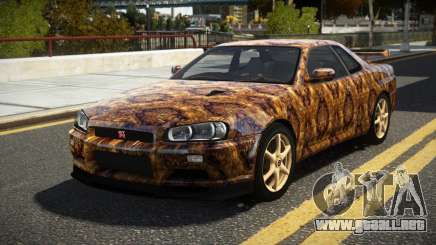 Nissan Skyline R34 UnE V-Spec S3 para GTA 4