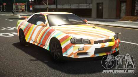 Nissan Skyline R34 L-Sport S8 para GTA 4