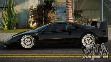 Ferrari F40 CCD Black para GTA San Andreas