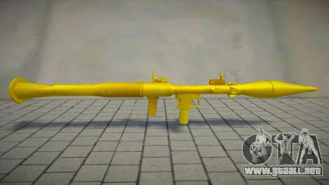 Lanzacohetes dorado para GTA San Andreas