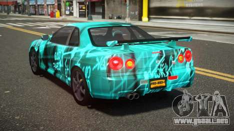 Nissan Skyline R34 L-Sport S9 para GTA 4