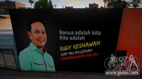 Spanduk Rudi Resnawan para GTA San Andreas