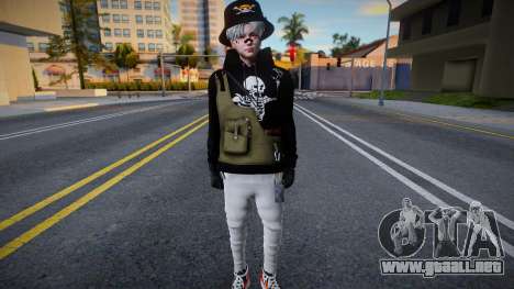 Skin Fivem Mugiwara Skull Vest para GTA San Andreas
