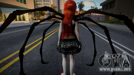 Skin de BLOB o (Chica con patas araña en espalda para GTA San Andreas