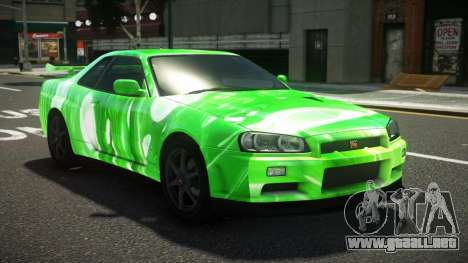 Nissan Skyline R34 L-Sport S11 para GTA 4