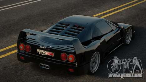 Ferrari F40 CCD Black para GTA San Andreas