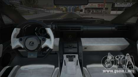 Lexus LFA Driver para GTA San Andreas