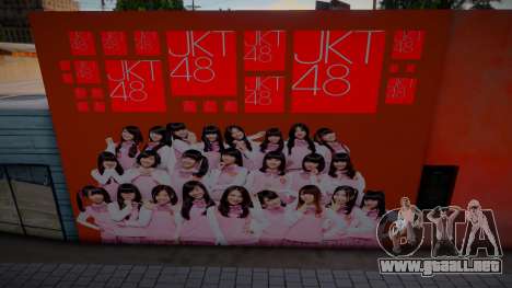 JKT48 Wall LS para GTA San Andreas