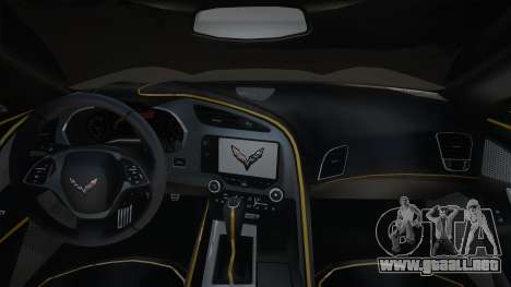 Chevrolet Corvette Yellow para GTA San Andreas