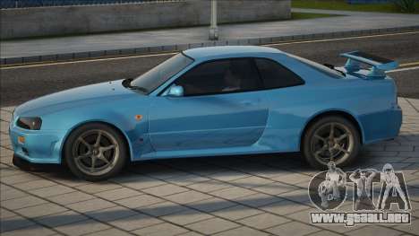 Nissan Skyline GTR-34 Blue para GTA San Andreas