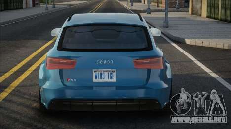 Audi RS6 Blu para GTA San Andreas