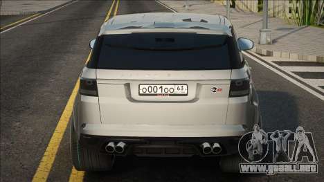 Range Rover SVR Silver para GTA San Andreas