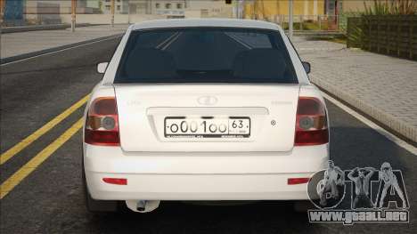 Lada Priora White Smotra para GTA San Andreas