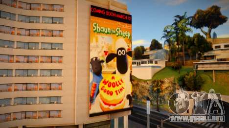 Bank BCA Shaun The Sheep Billboard para GTA San Andreas