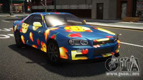 Nissan Skyline R34 L-Sport S6 para GTA 4