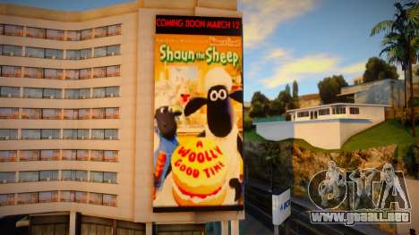 Bank BCA Shaun The Sheep Billboard para GTA San Andreas