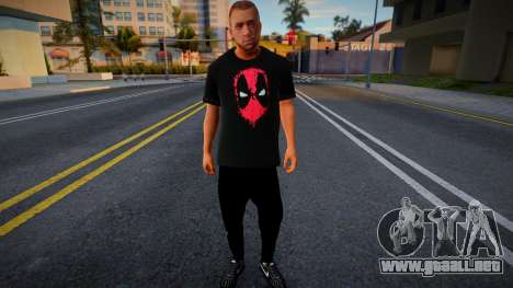 Un hombre con una camiseta de Deadpool para GTA San Andreas