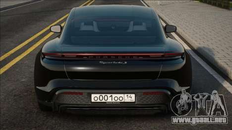 Porsche Taycan Black para GTA San Andreas