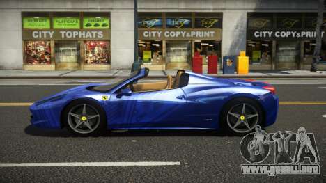 Ferrari 458 LE Roadster S4 para GTA 4