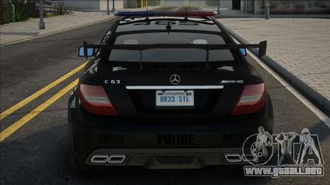 Mercedes-Benz C63 Police para GTA San Andreas