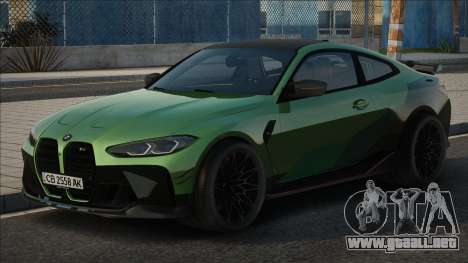 BMW M4 Coupe M-Performance UKR Plate para GTA San Andreas