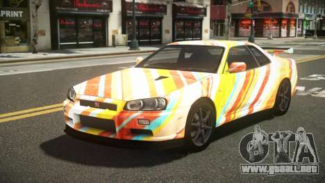 Nissan Skyline R34 L-Sport S8 para GTA 4