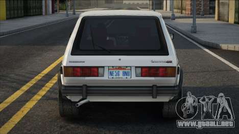 Volkswagen Rabbit GTI 84 White para GTA San Andreas