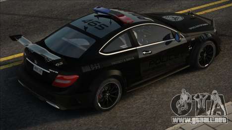 Mercedes-Benz C63 Police para GTA San Andreas