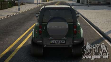 Land Rover Defender UKR Plate para GTA San Andreas
