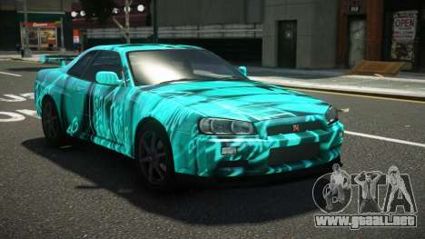 Nissan Skyline R34 L-Sport S9 para GTA 4