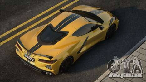 Chevrolet Corvette C8 2020 Yellow para GTA San Andreas