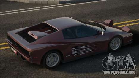 Ferrari Testarossa 1987 CCD para GTA San Andreas