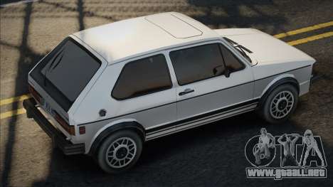 Volkswagen Rabbit GTI 84 White para GTA San Andreas