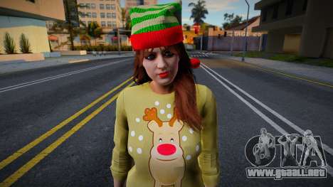 Chica con ropa de Año Nuevo para GTA San Andreas