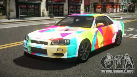 Nissan Skyline R34 L-Sport S5 para GTA 4